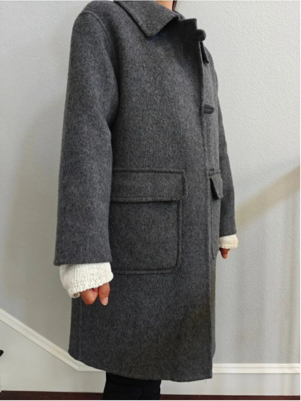 Handmade Wool Blend Oversized Coat